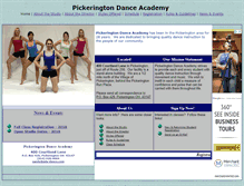 Tablet Screenshot of pda-dance.com